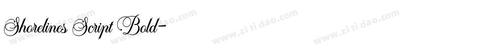 Shorelines Script Bold字体转换